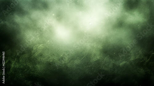A green background texture with light is created to enhance a photograph.