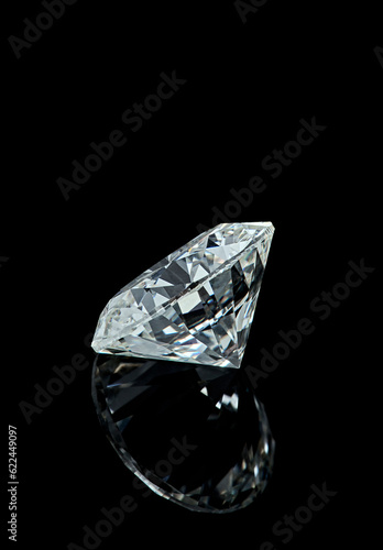 Diamond black background fine jewelry photo