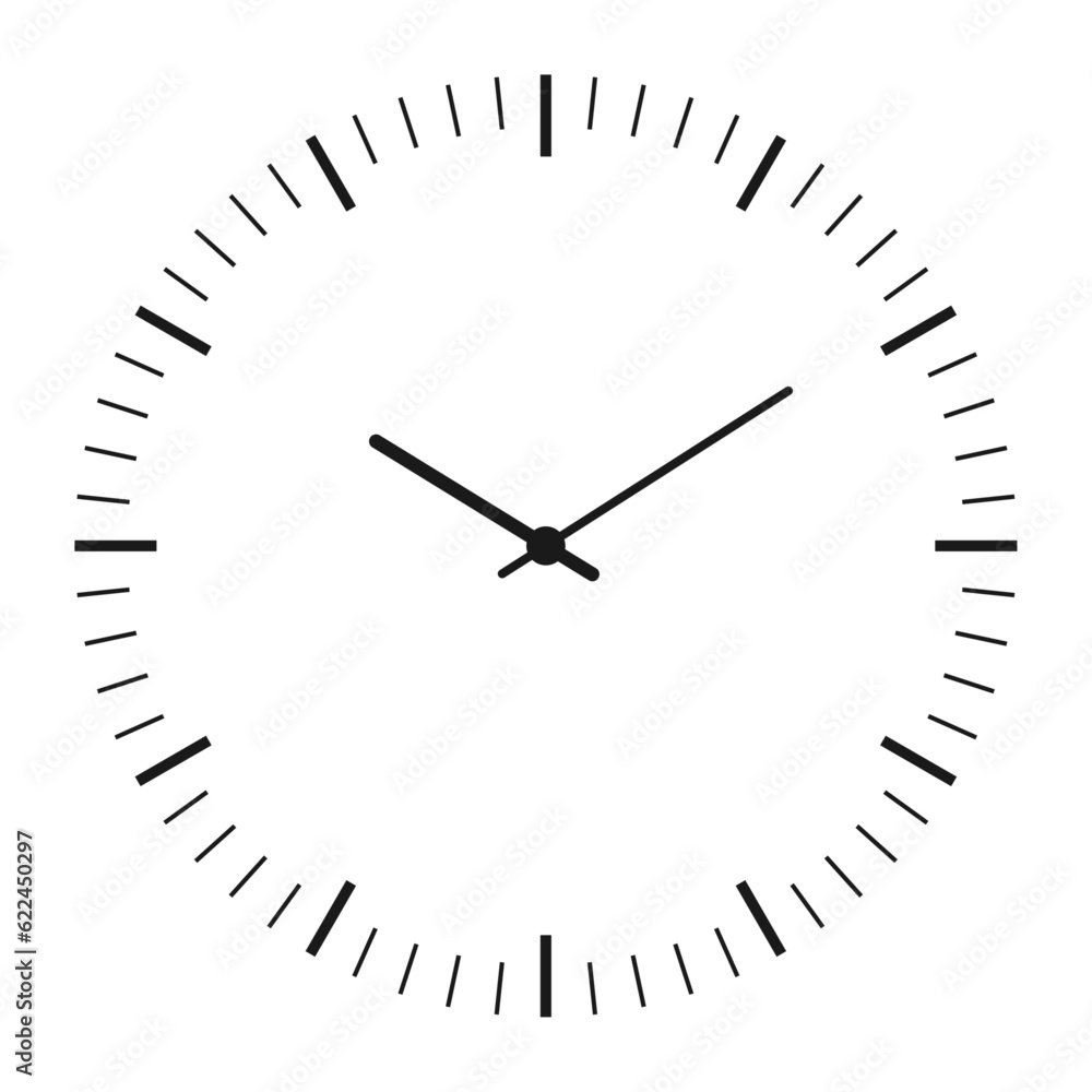 Abstract clock without numbers Abstract clock without numbers