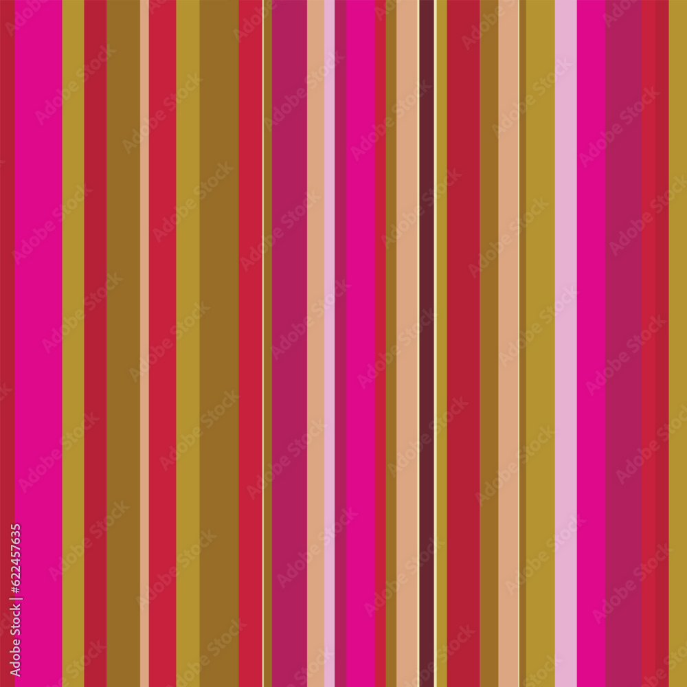 Obraz premium Multicolor striped background, colorful geometric vector texture with lines. Modern splash effect banner. Abstract illustration with stripe. Hand drawn seamless pattern for fabric, textile, wallpaper