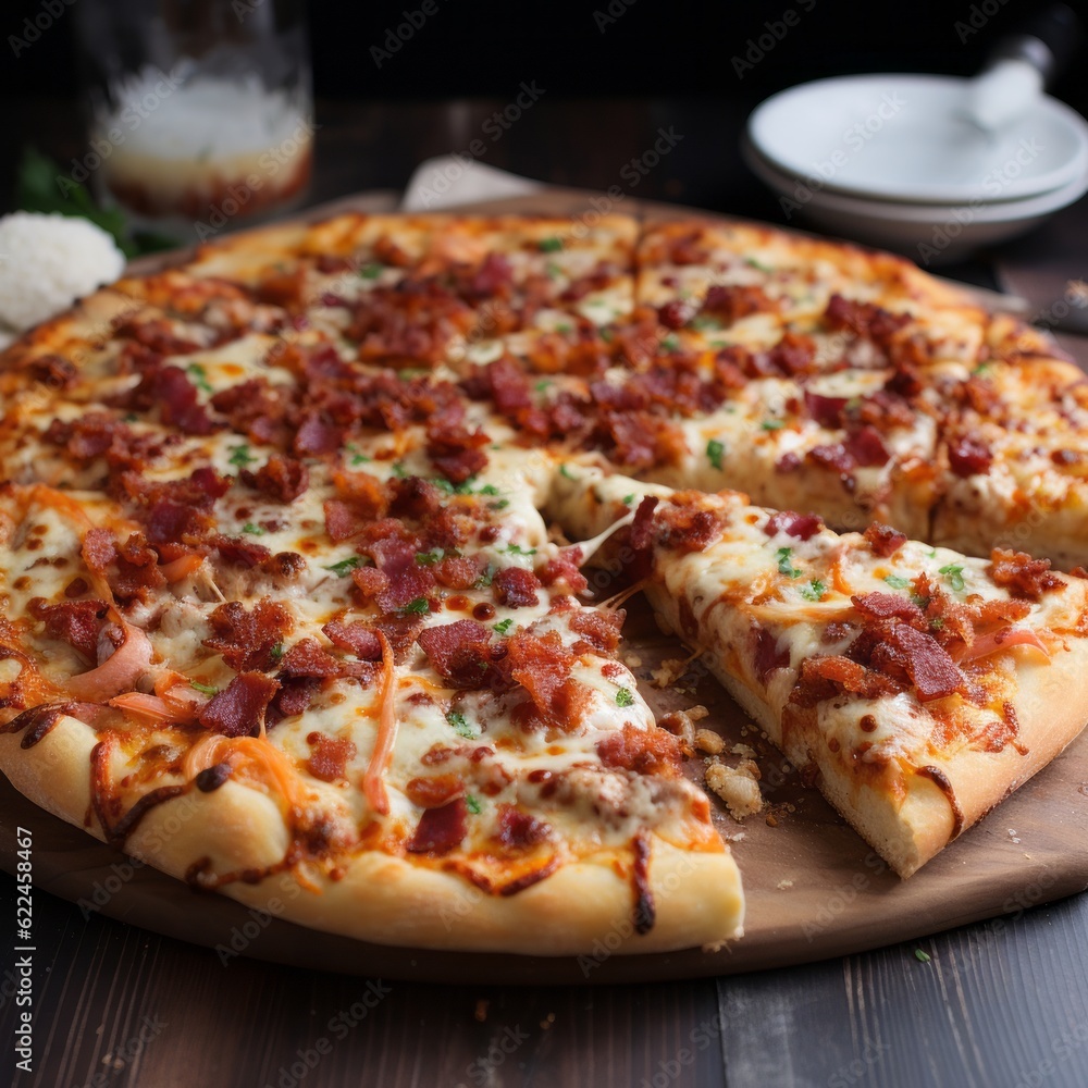 Delicious Bacon Pizza Delicious Bacon Pizza