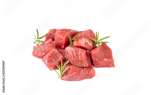 Heap of raw chopped beef is...