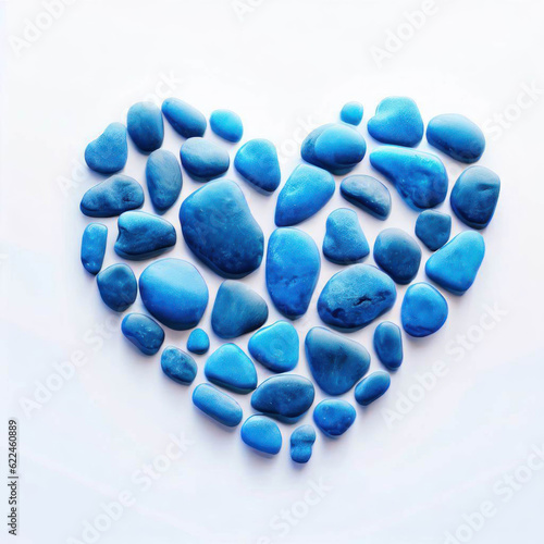 Wallpaper Mural Stone Love: Heart-Shaped Stones, Generative AI Torontodigital.ca