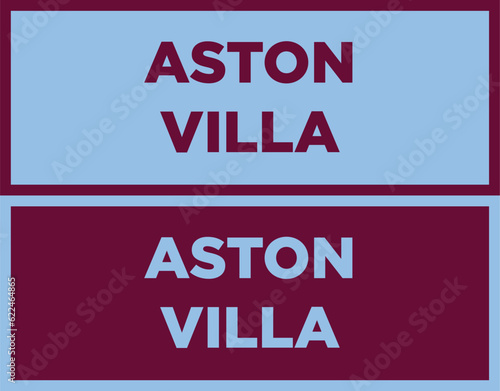 Aston Villa typography photo