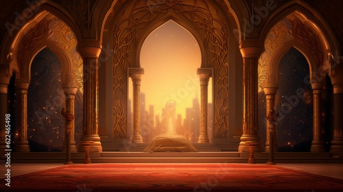 Arabic Elements Ornate Stage Background © Jardel Bassi