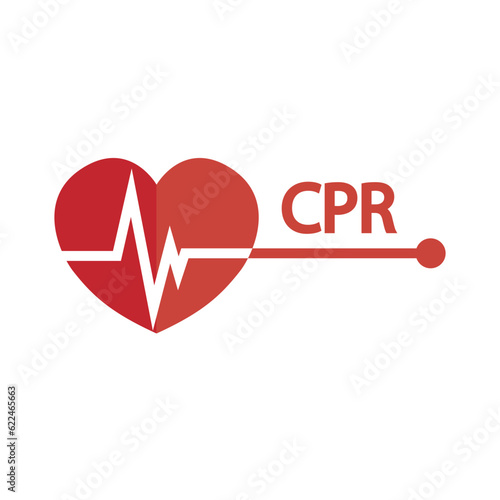 AED,automated external defibrillator / aed sign with heart and electricity symbol flat vector icon	

