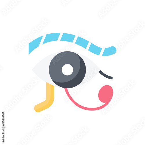 Eye Of Ra Flat Icon