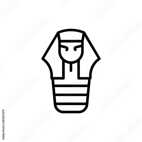 sarcophagus thin line icon