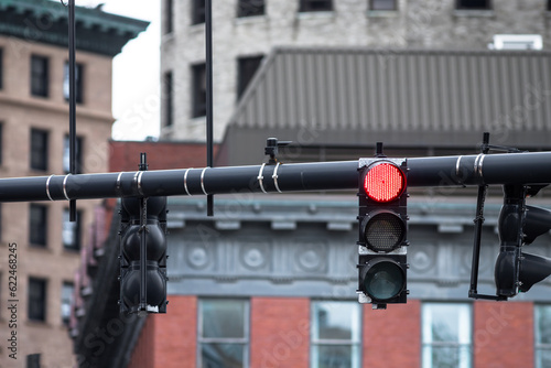 Street light - downtown Providence, Rhode Island  photo