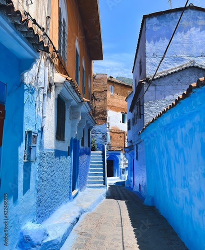 The beautiful city of Chefchaouen is blue © redouane.damoun