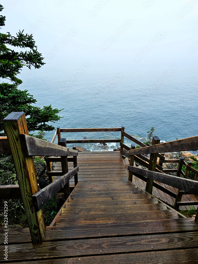 Fototapeta premium wooden pier on the ocean