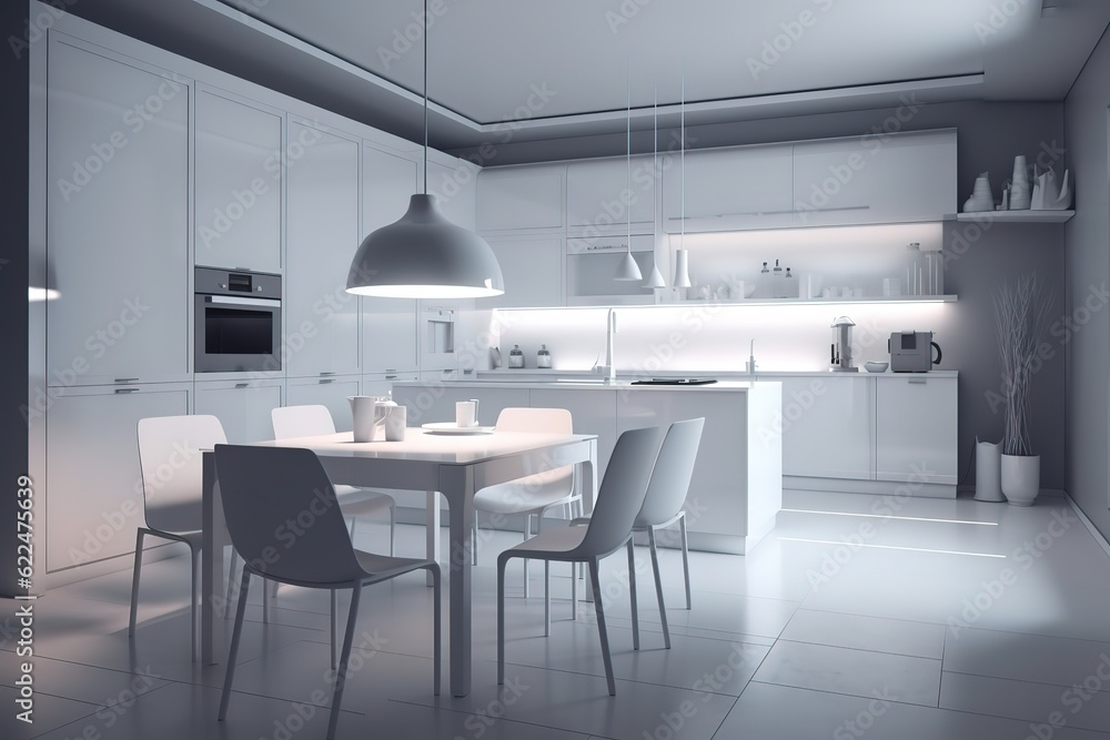 Fototapeta premium modern kitchen interior