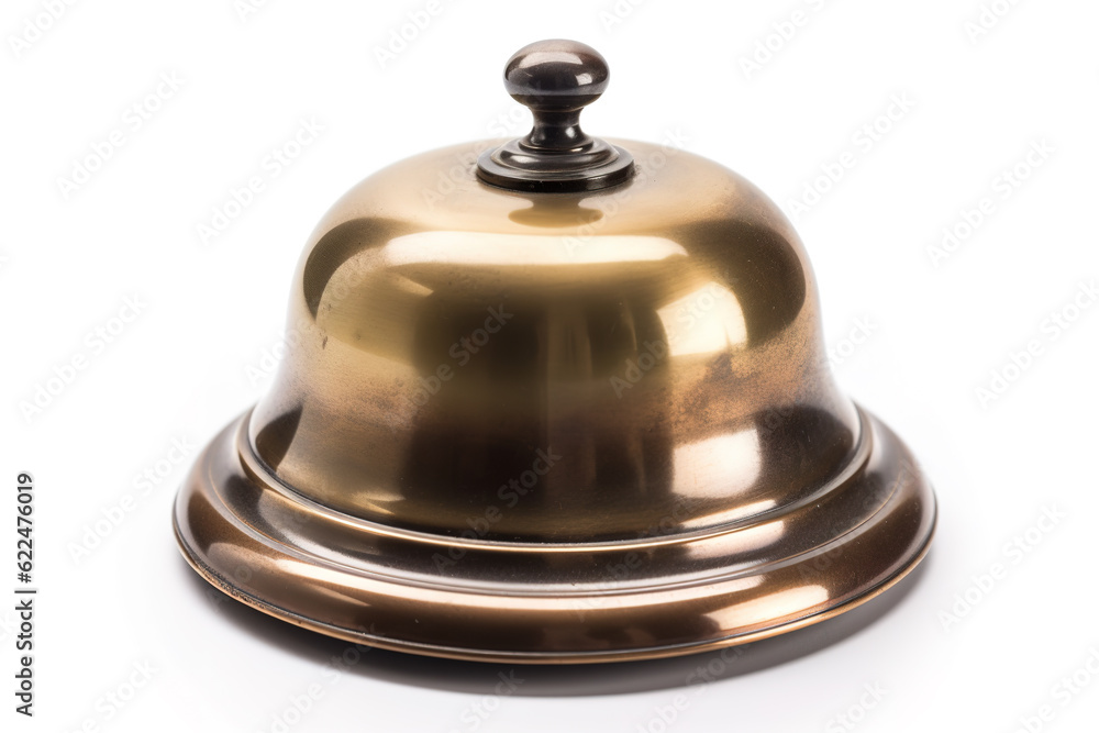 Call bell isolated on white background. Generative AI Call bell isolated on white background. Generative AI