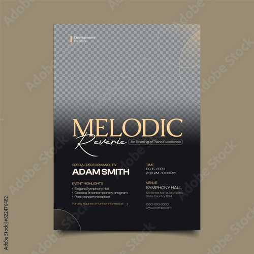 Piano Concert Music Flyer