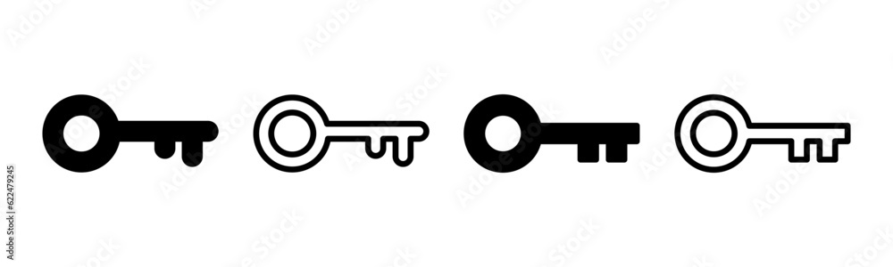 Key icon set illustration. Key sign and symbol. Key icon set illustration. Key sign and symbol.