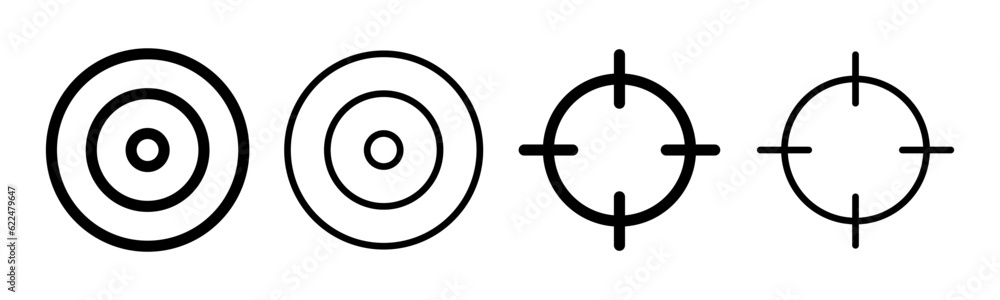 Target icon set illustration. goal icon vector. target marketing sign and symbol Target icon set illustration. goal icon vector. target marketing sign and symbol