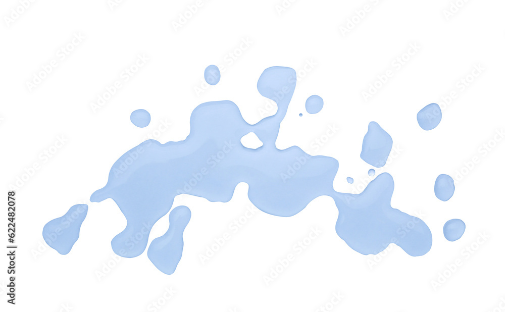 Puddle of pure water on white background, top view Puddle of pure water on white background, top view