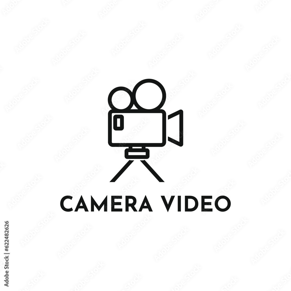 Video camera logo design creative for business studio Video camera logo design creative for business studio