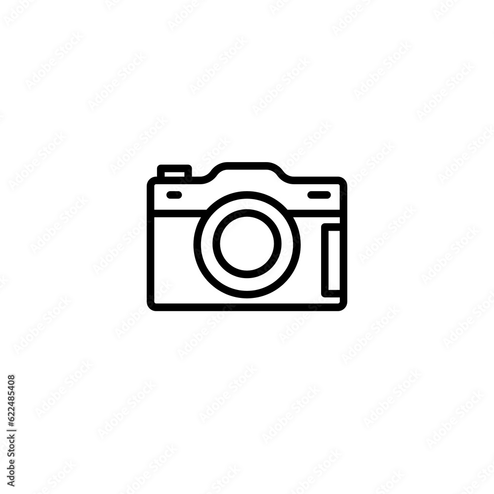 Photo camera vector icon. modern camera icon isolated on white background
