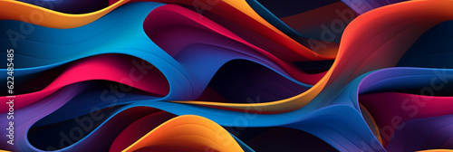 Abstract futuristic design - Generative AI