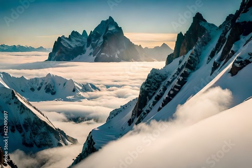 sunrise in the mountains