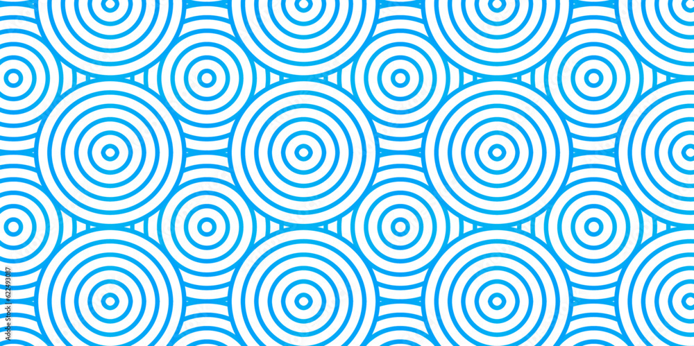 Seamless overloping pattern with waves seamless pattern with waves and blue geomatices retro background.	