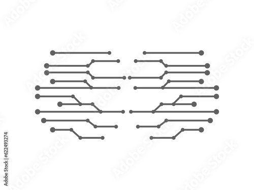 technology network illustration icon, signal technology icon
