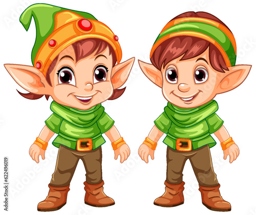 Cute Chrustmas eld cartoon character