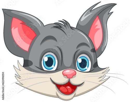 Cute cat face cartoon