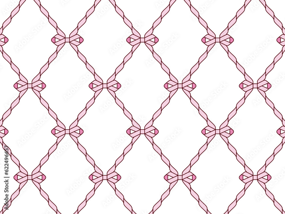 Naklejka premium リボンB02-2羽