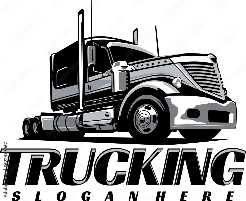truck semi logo design vector truck semi logo design vector