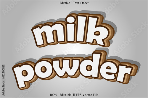 Milk Powder Editable Text Effect