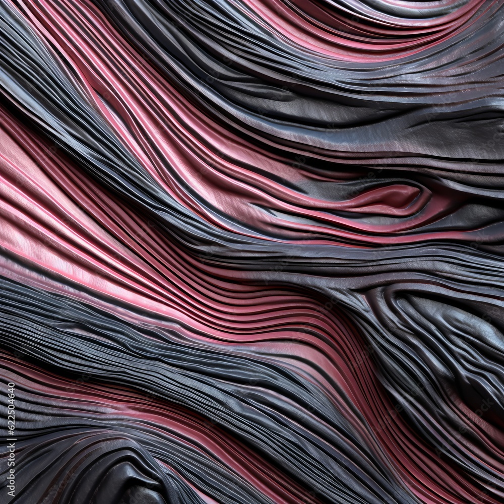 abstract background flowing lava pink and black Generative Ai