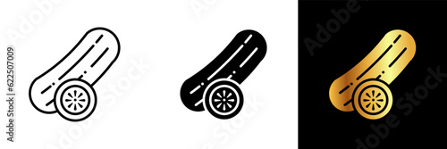 The Cucumber icon represents a refreshing and versatile vegetable known for its crisp texture and cooling properties.