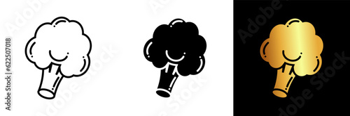 Broccoli icon represents a nutritious and versatile vegetable known for its vibrant green color and distinct appearance. 