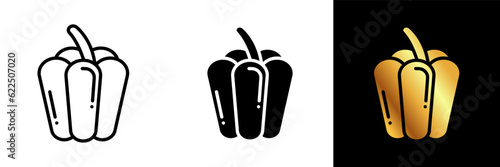 The Bell Pepper icon represents a vibrant and versatile vegetable known for its crisp texture and vibrant colors.
