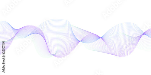 Abstract colorful wave and curve lines with technology background. Frequency sound wave lines, Abstract wavy lines for science, technology, banner, business, template, flyer design.