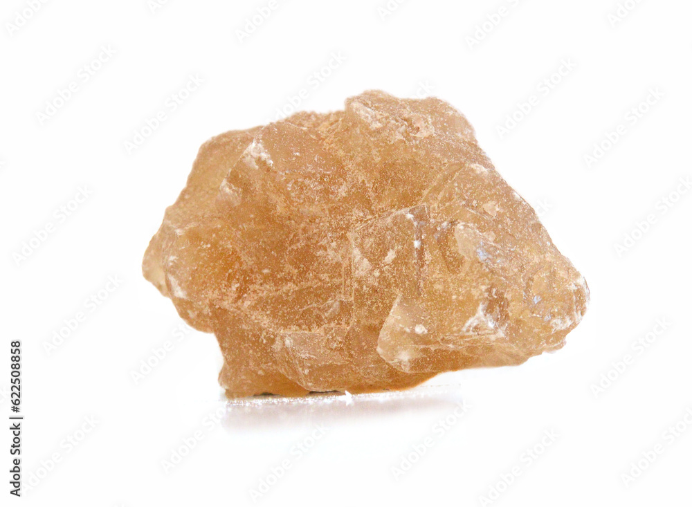 Brown sugar cubes isolated on white background Brown sugar cubes isolated on white background