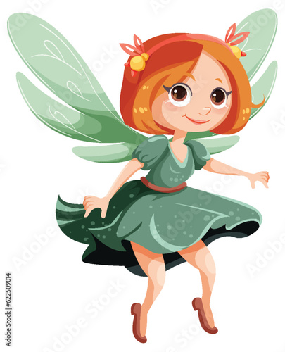 Beautiful fairy cartoon character