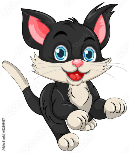Black cat cartoon character