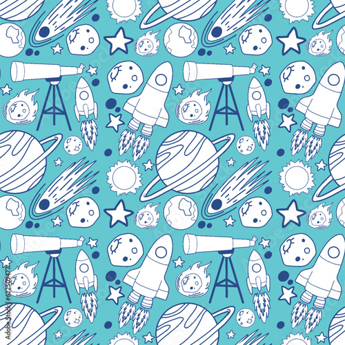 Astronomy Objects and Icons Vector Set