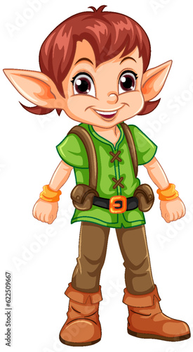 Cute Chrustmas eld cartoon character