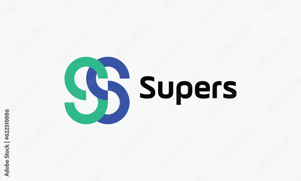 Logo vector letter double S concept minimalist design logotype alphabet creative font Logo vector letter double S concept minimalist design logotype alphabet creative font