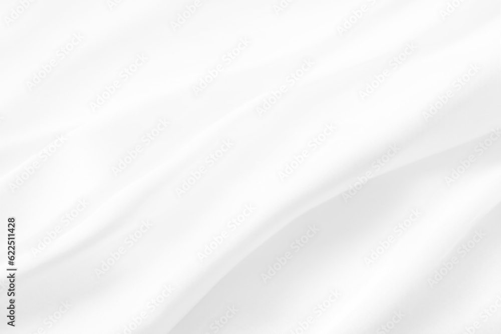 Abstract beautiful simple clean smooth folds bright white color cloth texture luxury background soft pattern