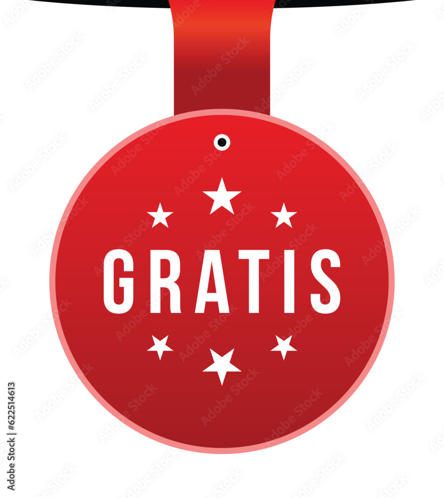 Vector illustration modern Gratis banner, Isolated web element. Vector illustration modern Gratis banner, Isolated web element.
