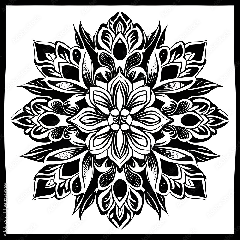 the graphic of flower tattoo vector the graphic of flower tattoo vector