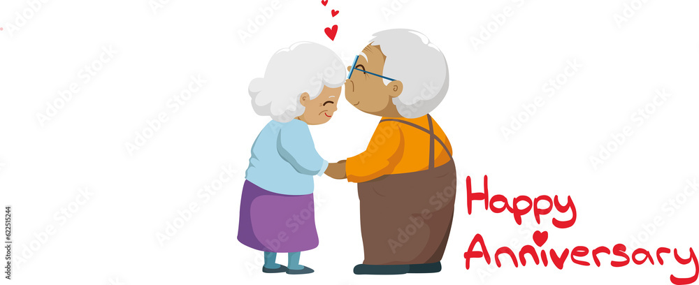 Digital png illustration of happy anniversary text on transparent background