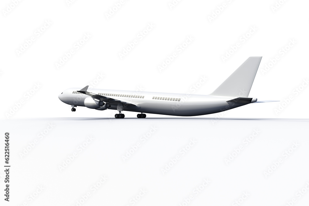 Digital png illustration of starting plane on transparent background