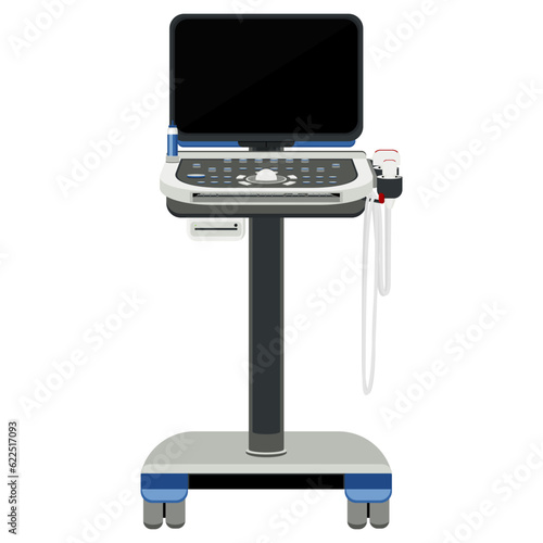 Medical equipment, scanning system ultrasonic general-purpose portable ultrasound system are used for general radiology purposes, including abdominal obstetric gynecologic examinations. Flat design