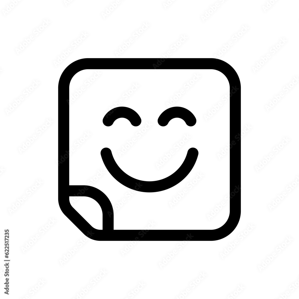 Simple Sticker icon. The icon can be used for websites, print templates, presentation templates, illustrations, etc Simple Sticker icon. The icon can be used for websites, print templates, presentation templates, illustrations, etc